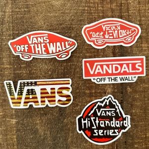 VANS STICKERS 5 UNIQUE STICKERS